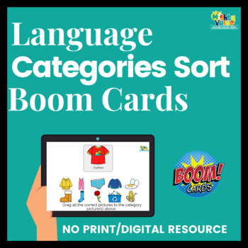 Preview of Language Categories Sort Boom Deck(TM) No Print/Digital