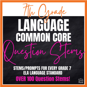 Preview of Common Core Question Stems 7th Grade - ELA - Language