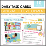 Language Development- Activity Task Cards
