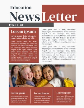 Preview of Language Education Newsletter (4) Flyers - Customize your Flyer - Ready to Edit