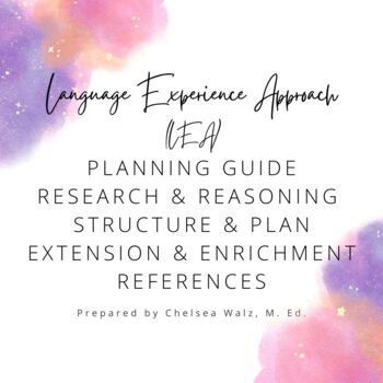 Preview of Language Experience Approach (LEA) Planning Guide