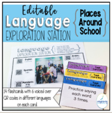 ELL Vocabulary Flashcards for Places in the School {with 6