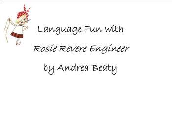 Preview of Language Fun with Rosie Revere: Smartboard Activity