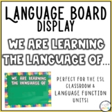 Language Functions Bulletin Board Display