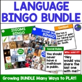 Language Games BUNDLE Bingo | Speech Therapy Games Bundle