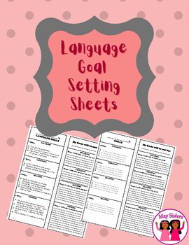 Preview of Language Goal Setting For ELLs