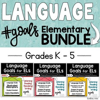 Preview of Language Goals with English Learners | Elementary K-5 Bundle