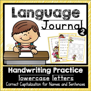 Preview of Language Journal for Handwriting and Lowercase Letters