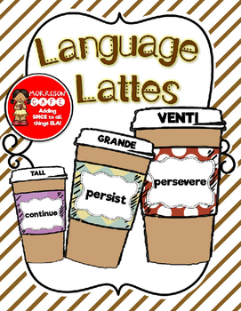 Preview of Language Lattes! *INCLUDES EDITABLE PAGES*
