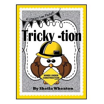 Preview of Tricky -tion at the Ends of Words:  A Literacy Laws Packet for Young Readers