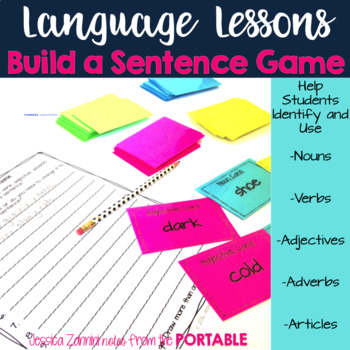 Preview of Language Lessons - Build a Sentence Game