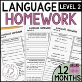 Language Homework Worksheets for Speech Therapy for Entire