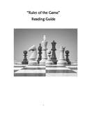 Language! Level E- "Rules of the Game" Reading Guide