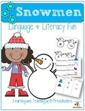 Language, Literacy and Art Fun with Snowmen