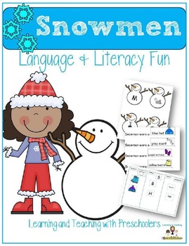 Preview of Language, Literacy and Art Fun with Snowmen