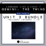 Language Live "Gemini: The Twins" Unit 3 PPT Collection + 