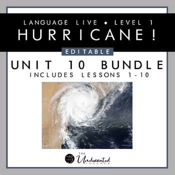 Preview of Language Live "Hurricane!" Unit 10 Editable PPT Collection + 6 BONUS GAMES