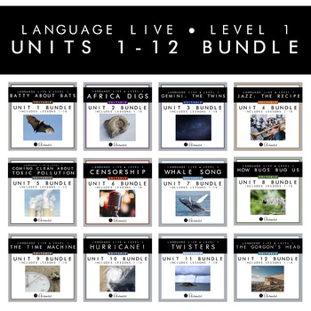 Preview of Language Live Level 1 Units 1-12 Editable PPT Bundle