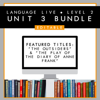 Preview of Language Live Level 2: Unit 3 Editable PPT + 6 BONUS GAMES & Activities