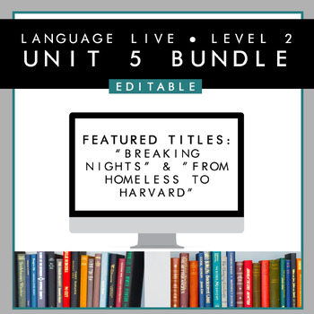 Preview of Language Live Level 2: Unit 5 Editable PPT + 6 BONUS GAMES & Activities