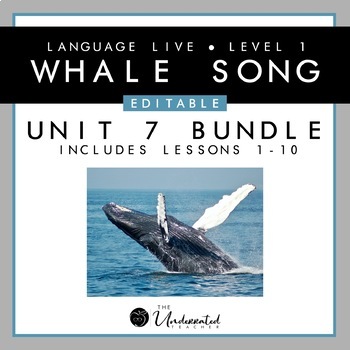 Preview of Language Live "Whale Song" Unit 7 Lessons PPT Collection + 6 BONUS GAMES