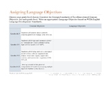 Language Objective Practice Form