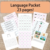 Language Packet Montessori preschool homeschool kindergarten