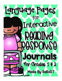 Language Pages for Interactive Journal {For 1st & 2nd Grade}