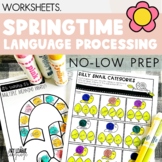 Language Processing Spring Worksheets