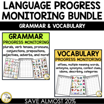 Preview of Language Progress Monitoring Probes Bundle K-6