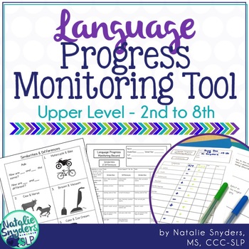 Preview of Language Progress Monitoring Tool (Upper Level) for Speech Language Therapy