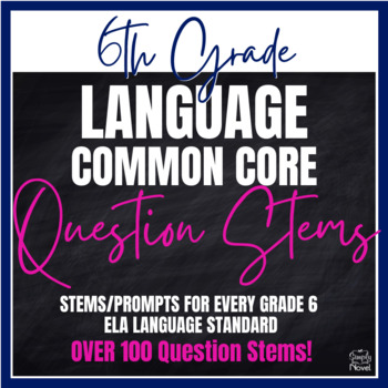 Preview of Common Core Question Stems 6th Grade ELA - Language