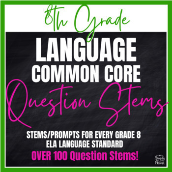 Preview of Common Core Question Stems 8th Grade - ELA - Language