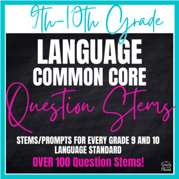 Preview of Language Question Stems and Common Core Annotated Standards, Grades 9-10