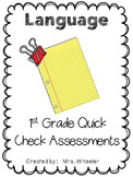 First Grade Language Exit Slips