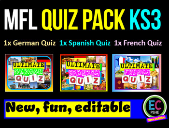 Preview of Language Quiz Pack