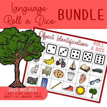 Preview of Language Roll a Dice Activity BUNDLE