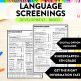Language Screenings