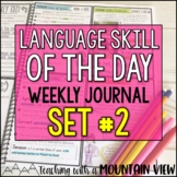 Language Skill of the Day Weekly Journal SET 2
