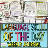 Language Skill of the Day Weekly Journal for Spiral Review