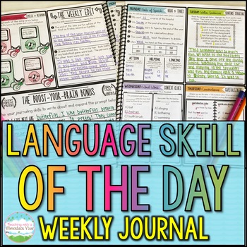 Preview of Language Skill of the Day Weekly Journal for Spiral Review