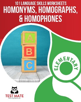 Preview of Homonyms, Homographs, & Homophones (101 Language Skills Worksheets)