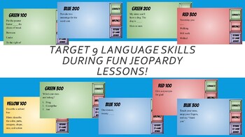 Preview of Language Skills Jeopardy Bundle