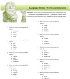 Language Skills:  Word Relationships
