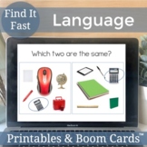 Language Speech Therapy Game Bundle, Hybrid Digital and Pr