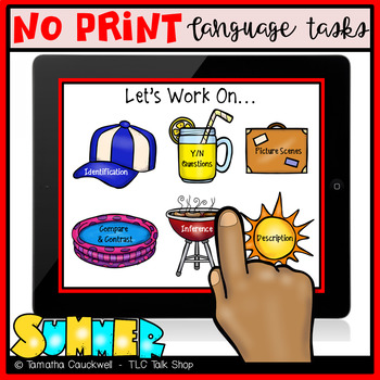 Preview of Language Tasks No Print: Summer