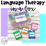 Language Therapy in a Box for Speech Therapy