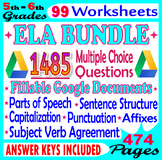 Grammar Worksheets. Fillable Practice and Reviews. 474 Pag