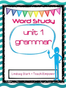 Preview of Language/Word Study Notebook Unit 1: Grammar, Spelling Patterns, Homework, Tests