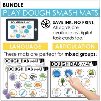 Apple Say and Smash | Articulation Play-Doh Mat for Early Developing Sounds